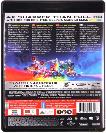 The Super Mario Bros. Movie (Super Mario Bros: Film) [Blu-Ray 4K]+[Blu-Ray]