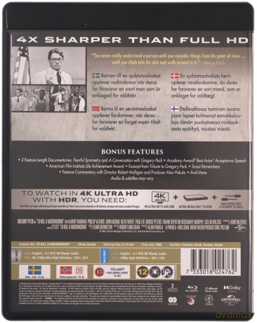 To Kill a Mockingbird (Zabić drozda) [Blu-Ray 4K]+[Blu-Ray]