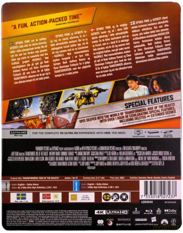 Transformers: Rise of the Beasts (Transformers: Przebudzenie bestii) (steelbook) [Blu-Ray 4K]+[Blu-Ray]