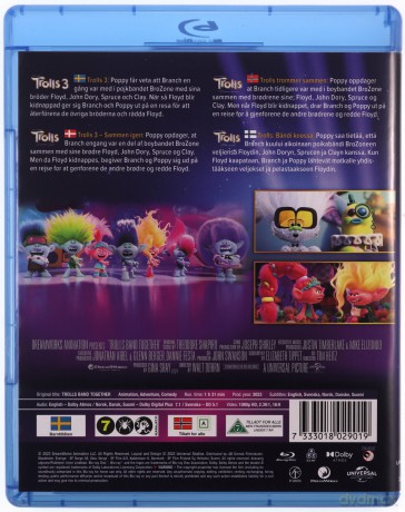 Trolls Band Together (Trolle 3) [Blu-Ray]