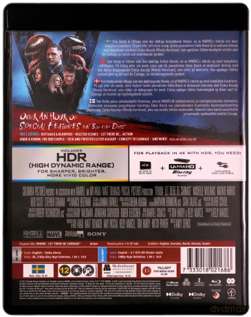 Venom 2: Carnage [Blu-Ray 4K]+[Blu-Ray]