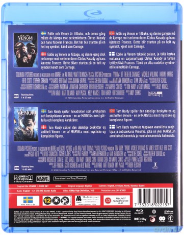 Venom / Venom 2: Carnage [2xBlu-Ray]