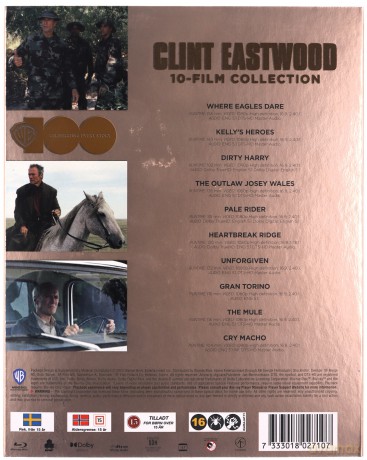 Warner 100: Clint Eastwood 10-Film Collection [BOX] [10xBlu-Ray]