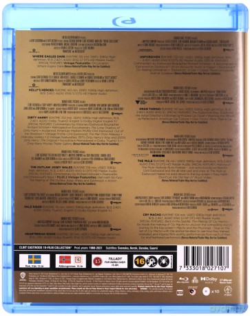 Warner 100: Clint Eastwood 10-Film Collection [BOX] [10xBlu-Ray]