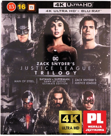 Człowiek ze stali / Batman v Superman / Justice League [4xBlu-Ray 4K]+[4xBlu-Ray]