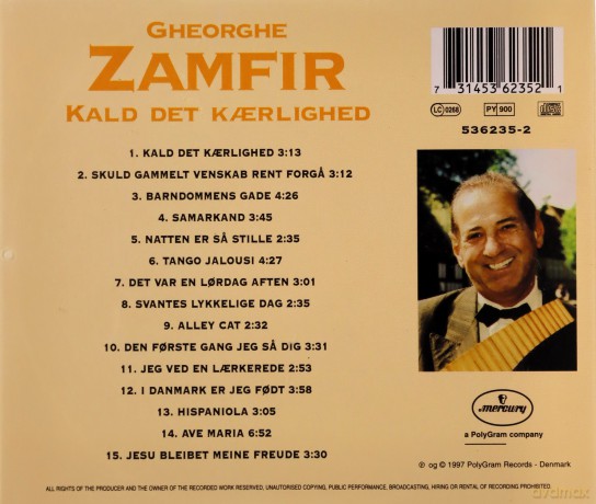 Zamfir Gheorghe: Zamfir Kald Det Kaerlighed [CD]