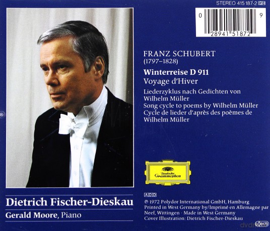 Moore Fischer-Diskau: Schubert:Winterreise [CD]