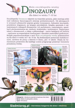 Dinozaury. Mała encyklopedia wiedzy - Barbara Majewska, Artur Lobus [KSIĄŻKA]