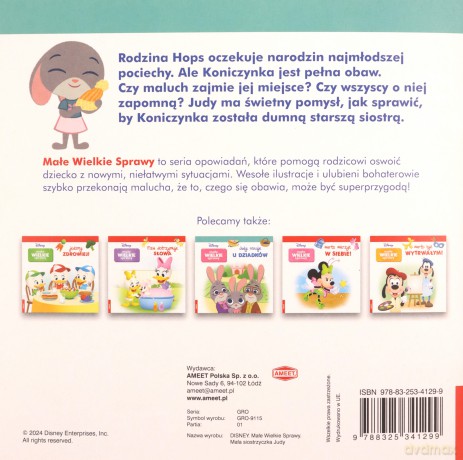 Disney Maluch Małe Wielkie Spraw. Mała siostrzyczka Judy GRO-9115 [KSIĄŻKA]