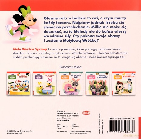 Disney maluch Małe wielkie sprawy Warto być wytrwałym GRO-9118 [KSIĄŻKA]