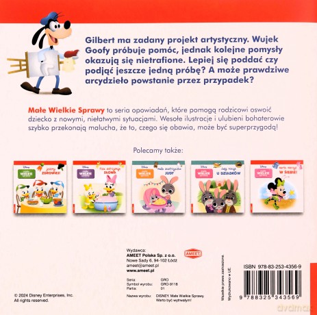 Disney maluch Małe wielkie sprawy Warto wierzyć w siebie GRO-9117 [KSIĄŻKA]