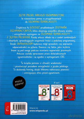 Język polski. Arkusze egzaminacyjne. Egzamin ósmoklasisty - Joanna Stabińska, Elżbieta Butkiewicz [KSIĄŻKA]