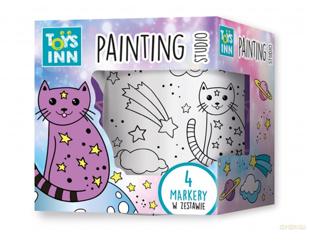 Kubek do kolorowania z markerami kot STN 8356