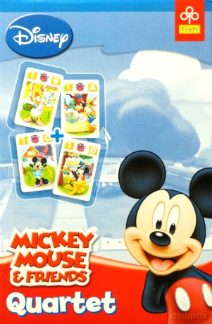TREFL Karty Kwartet Myszka i przyjaciele (08193) (Disney) (Myszka Miki) [KARTY]