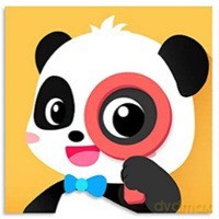 Malowanie po numerach dla dzieci Panda z lupą