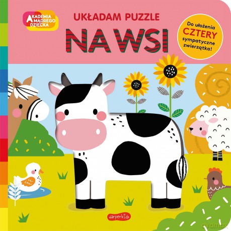 Na wsi. Akademia mądrego dziecka. Układam puzzle - Rebecca Weerasekera [KSIĄŻKA]