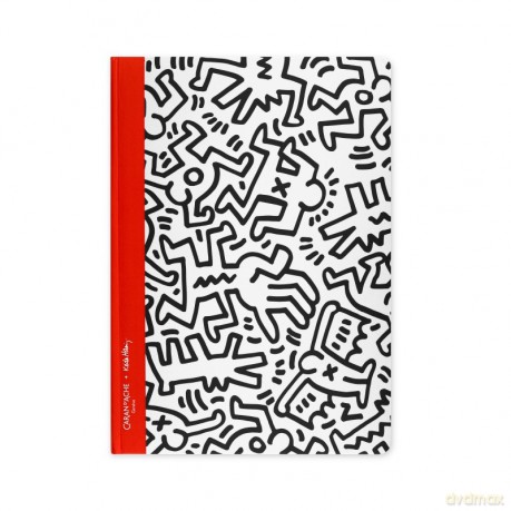 Notes A5 Caran D'ache Keith Haring, kropki
