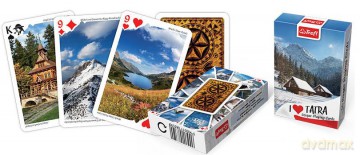 TREFL Karty 55 listków Kocham Polskę Tatry Zima (08359) [KARTY]