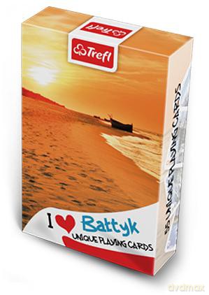 TREFL Karty 55 listków - Kocham Polskę - Bałtyk Plaża (08362) [KARTY]