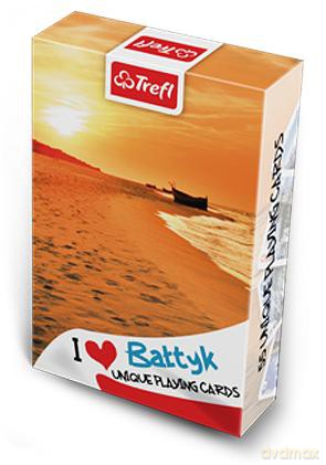 TREFL Karty 55 listków - Kocham Polskę - Bałtyk Zachód Słońca (08363) [KARTY]