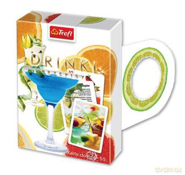 TREFL Karty 55 el. - Oczko Drinki (08375) [KARTY]