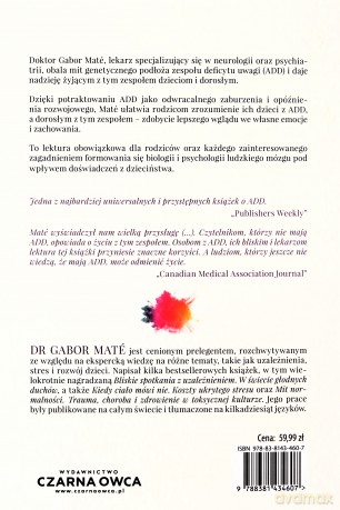 Rozproszone umysły. Przyczyny i leczenie zespołu deficytu uwagi - Gabor Maté [KSIĄŻKA]