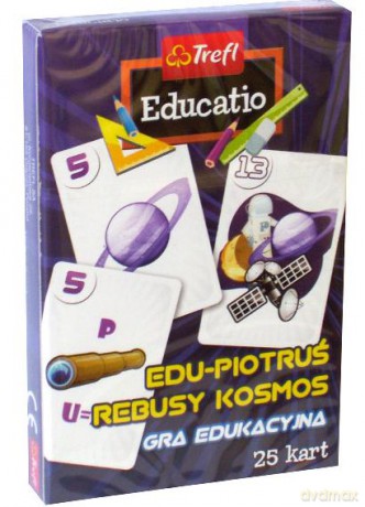 TREFL Karty Edu Piotruś - Rebusy Kosmos (08435) [KARTY]