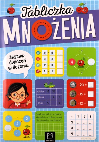 Tabliczka mnożenia. Zestaw ćwiczeń w liczeniu - Agnieszka Bator [KSIĄŻKA]