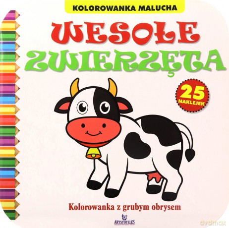 Wesołe zwierzęta. Kolorowanka z grubym obrysem - Ewelina Chmielińska [KSIĄŻKA]