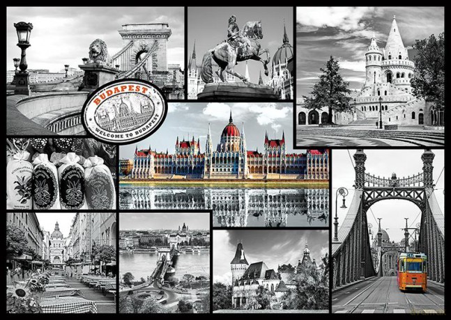 TREFL 1000 El. Kolaż Budapeszt - Węgry (10347) [PUZZLE]