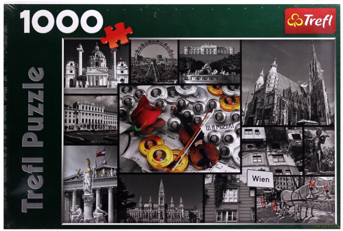 TREFL 1000 el. - Kolaż Wiedeń (10351) [PUZZLE]