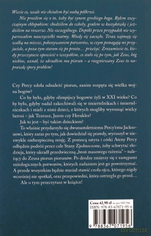 Złodziej pioruna. Percy Jackson i bogowie olimpijscy (Tom 1) - Rick Riordan [KSIĄŻKA]