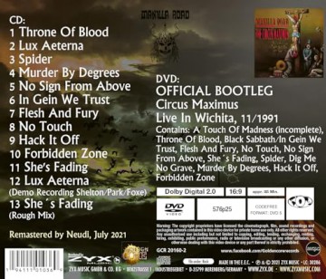 Manilla Road: The Circus Maximus [DVD]+[CD]