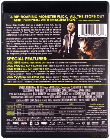 Nightbreed (Nocne plemię) [Blu-Ray 4K]+[Blu-Ray]