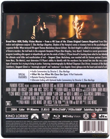 Suspect Zero (Sprawca Zero) [Blu-Ray 4K]+[Blu-Ray]