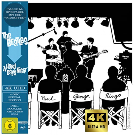 A Hard Day's Night (The Beatles) [Blu-Ray 4K]+[Blu-Ray]+[DVD]