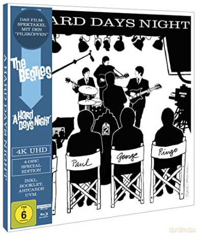 A Hard Day's Night (The Beatles) [Blu-Ray 4K]+[Blu-Ray]+[DVD]