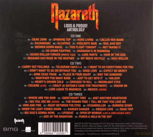 Nazareth: Loud & Proud! Anthology [3CD]