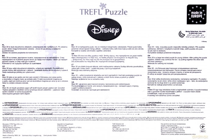 TREFL 30 el. Maxi - Przygody Minnie (Disney) (Myszka Miki) (14165) [PUZZLE]
