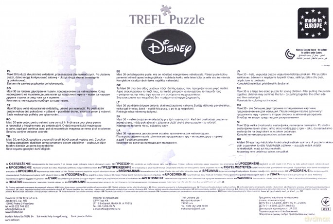 TREFL 30 Maxi - Przygody Nemo (14166) [PUZZLE]