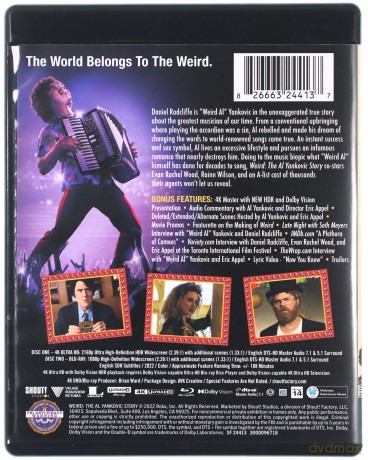 Weird: The Al Yankovic Story [Blu-Ray 4K]+[Blu-Ray]