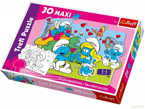 TREFL 30 Maxi - Przygody Smerfów (14168) [PUZZLE]