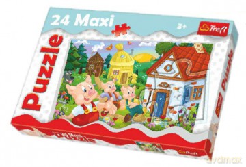 TREFL 24 Maxi - Trzy małe świnki (14185) [PUZZLE]