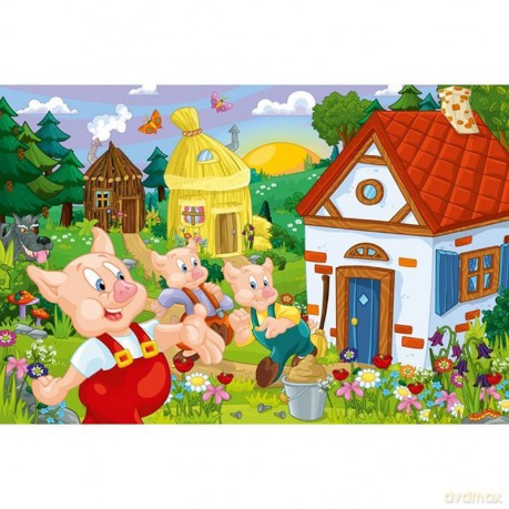 TREFL 24 Maxi - Trzy małe świnki (14185) [PUZZLE]