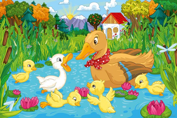 TREFL 24 Maxi - Brzydkie kaczątko (14186) [PUZZLE]