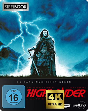 Highlander (Nieśmiertelny) (steelbook) [Blu-Ray 4K]+[Blu-Ray]