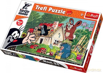TREFL 24 Maxi - Budowa domu - Krecik (14197) [PUZZLE]