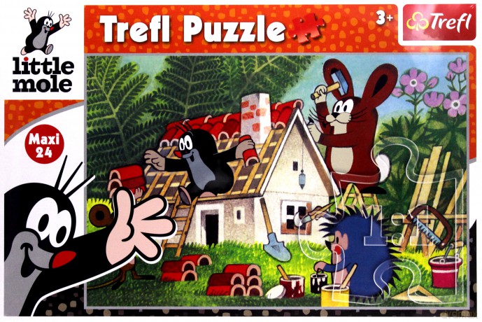 TREFL 24 Maxi - Budowa domu - Krecik (14197) [PUZZLE]