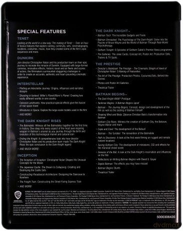 Batman - Początek / Prestiż / Mroczny Rycerz / Incepcja / Mroczny Rycerz powstaje / Interstellar / Dunkierka / Tenet [9xBlu-Ray 4K]