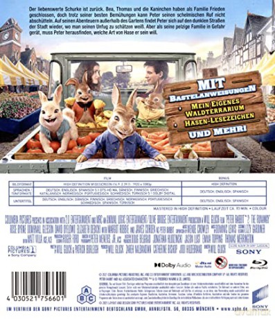 Peter Rabbit 2: The Runaway (Piotruś Królik 2: Na gigancie) [Blu-Ray]
